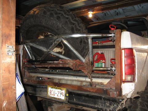 1980 Ford Bronco - My rear panels were rotten...nice new-ish tailgate wouldn't stay closed. So I pulled it and built this TireGate clone!