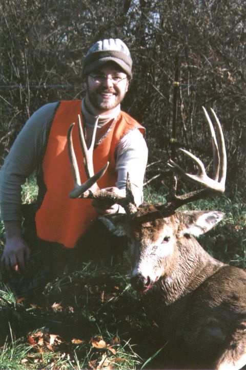 1980 Ford Bronco - Muley split, double crab claw, bladed G2, 11 points... 165 inches of antler!