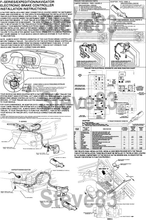 1983 Ford Bronco - Trailer Brake Instructions '99 IF THE IMAGE IS TOO SMALL, click it. Probably applicable to '97-04. See the kit: [url=http://www.supermotors…