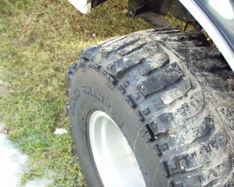1989 Ford Bronco - Tire and wheel detail, likely from an off-road vehicle or ATV.