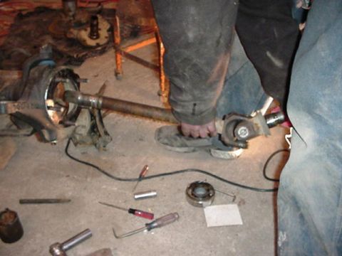 1992 Ford Bronco - pull out the axleshaft.