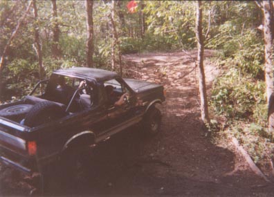 1992 Ford Bronco - in the woods.