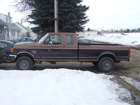 1990 Ford Bronco - This Ford F-250 truck appears to be from the 1990 model year, based on its body style.