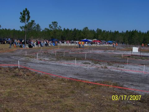 1989 Ford Bronco - A wide view of an off-road race event with spectators and vehicles present, captured on March 17, 2007.