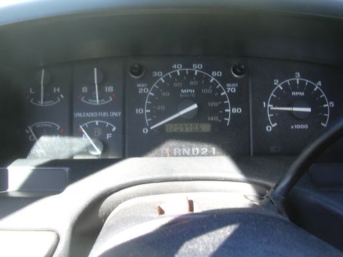 1992 Ford F-250 - The odometer shows 120,970.6 miles on this vehicle's dashboard.