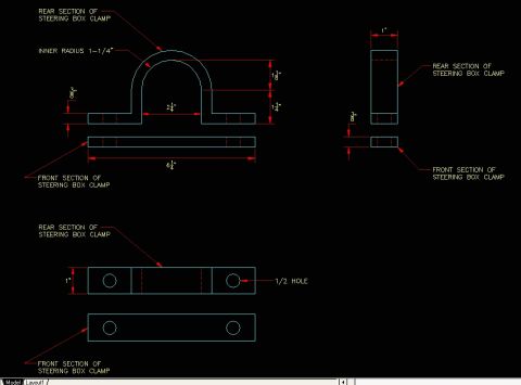 steereng box bracket - 1986 Ford Bronco