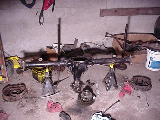 Rear axle torn down.
