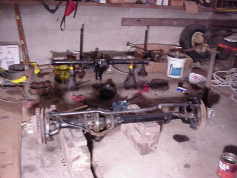 1992 Ford Bronco - the axles for the zuk