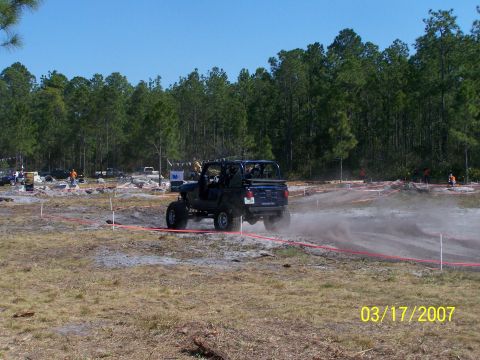 1989 Ford Bronco - An off-road event is captured on March 17, 2007, with a vehicle navigating a dusty course.