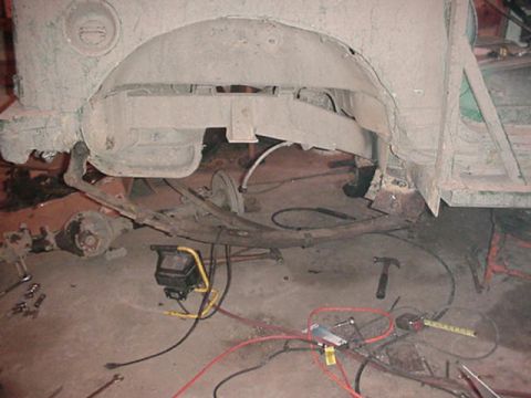 1992 Ford Bronco - almost mounted, just need to drill spring eye holes and cut off excess bracket.