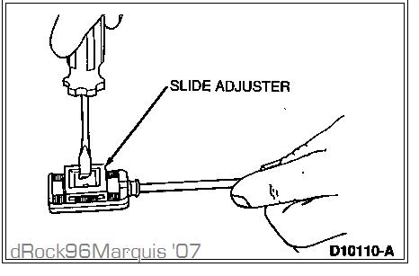 1996 Mercury Grand Marquis - Slide adjuster TRANS LINKAGE - SHIFT CABLE