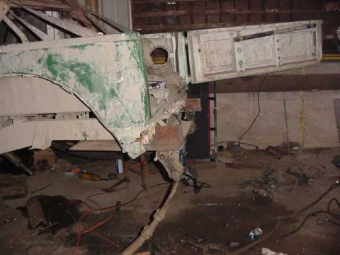 1992 Ford Bronco - exstending rea frame to move springs back 6 inches.
