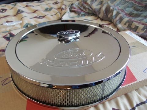1988 Mercury Grand Marquis - FR chrome air cleaner with Ford wingnut front angle shot March '07