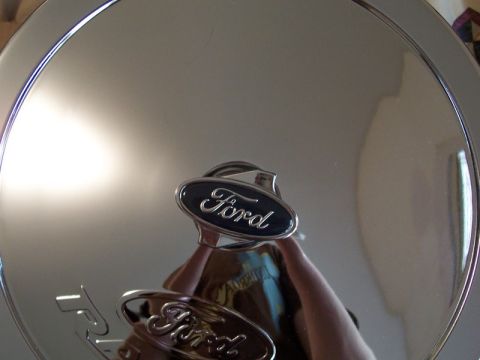 1988 Mercury Grand Marquis - FR chrome air cleaner with Ford wingnut overhead shot March '07