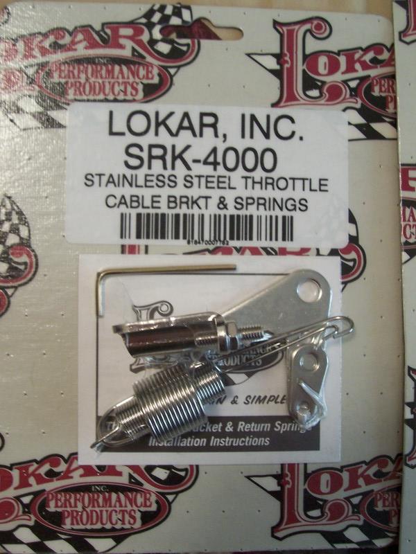 Lokar Throttle Bracket with Return Spring
March '07