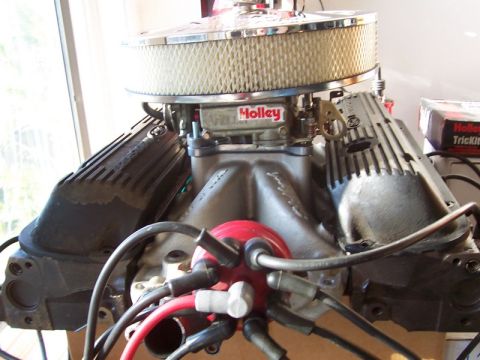 1988 Mercury Grand Marquis - engine as of March '07 (roller rockers, pushrods and pistons not pictured) front shot
