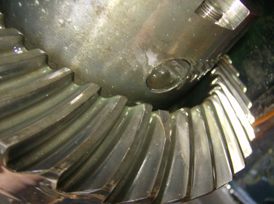 Had to relieve the tooth for the cross pin.  Genuine gears said that it is what we had to do to install and it would still be under warranty.