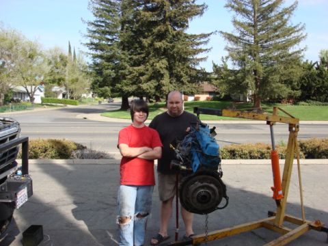 1983 Ford Bronco - well the motor came out without too much fight. it is is with my son and I.