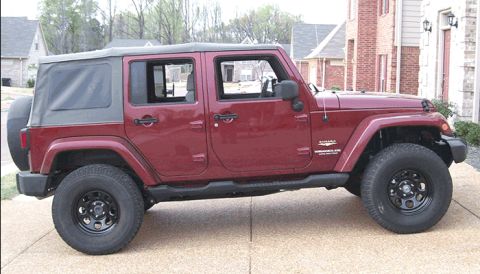 2007 Jeep Wrangler - Before and After 2.5" Tereflex BB.
