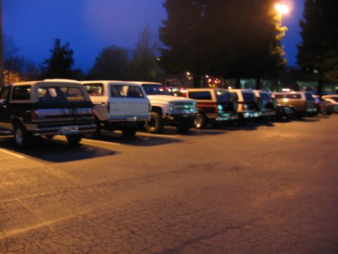 1989 Ford Bronco - Full size Broncos at Nation's with flash.