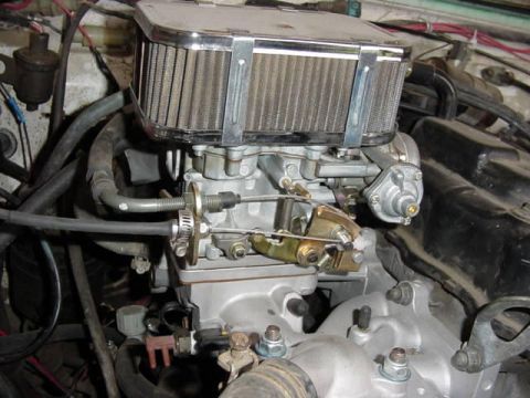 1992 Ford Bronco - linkcage at carb