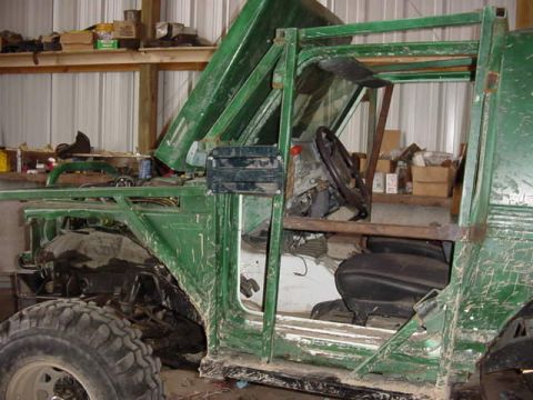 1992 Ford Bronco - the cover made out of old bronco parts