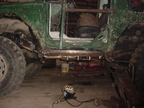 1992 Ford Bronco - mounted, washers will get replacded with aluminim round stock soon.