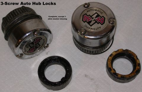 1983 Ford Bronco - 3-Screw Auto Hub Locks complete with 2 each of parts 13-20 in the diagram below except 6 parts 15 & one part 19 [url=http://www.supermotors…