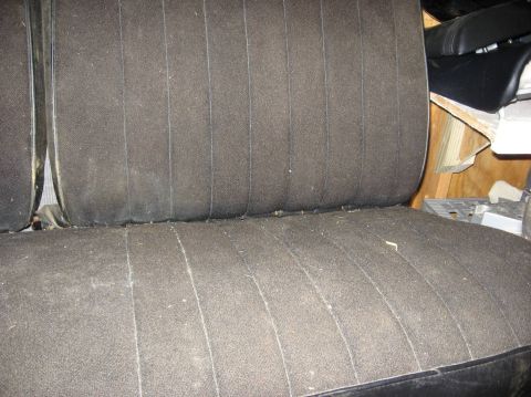 1979 Ford Bronco - Ford 50/50 split front seat Newly wrapped> Black