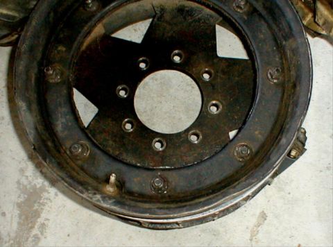 1996 Ford Bronco - This image shows a close-up of a vehicle's wheel rim and tire bead, not a complete vehicle.