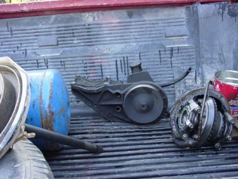 1992 Ford Bronco - $15 at junkyard off of a 88E250 with a 5.8L. Cheap, but a PITA to pull, plus the fact i was scared shitless whern bulletd started wizzing b…