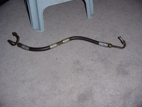 1992 Ford Bronco - custom made hose with van upper part, and bronco lower part. swivel fitting in the middle