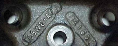 1968 Mercury Cougar - C8WE-A Casting detail