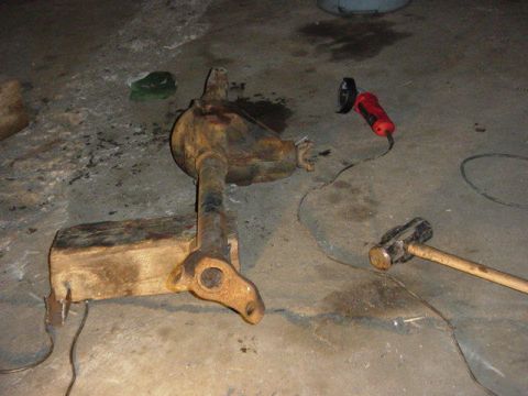 1992 Ford Bronco - put it back on at any caster angle you want. sand the outside of the tube and inside of the knuckle and then slid eit back on and adjust.