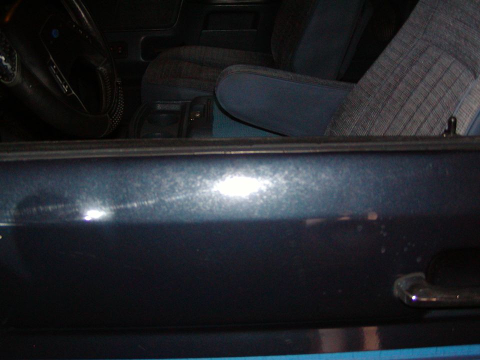 Interior door panel and seats of a 1988 Ford Bronco