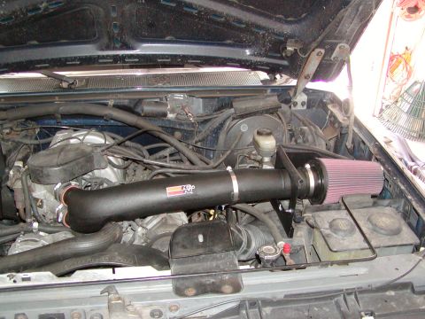 1988 Ford Bronco - Wow, a new part in that old engine really stands out! This did add some 'oomph' to the truck but didn't help the mountain driving very much…