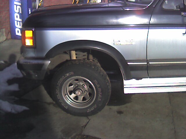 This back tire was pretty bad.  You can see where the tire started splitting, this is why new tires were needed!
