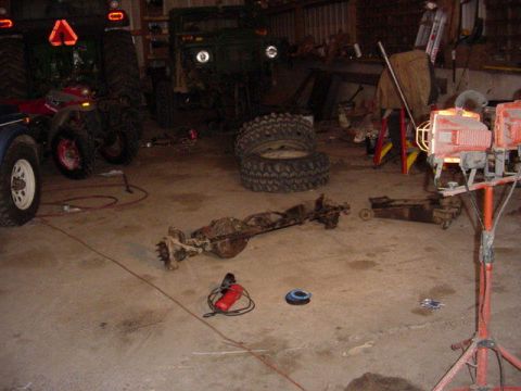 1992 Ford Bronco - grinding the welds