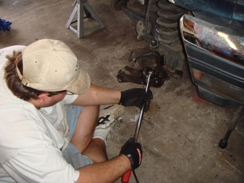 1992 Ford Bronco - Ben busting a nut
