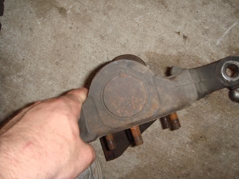 1992 Ford Bronco - The bottom. The lower joint has a snap ring that you must remove. The upper joint does not, although the new kit will come with one that yo…