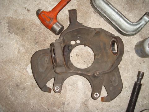 1992 Ford Bronco - Both joints removed. We coated the bores with anti-seize before installing the new joints.