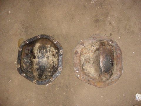 1992 Ford Bronco - cut it out, and now using it as a cover new one is on the left