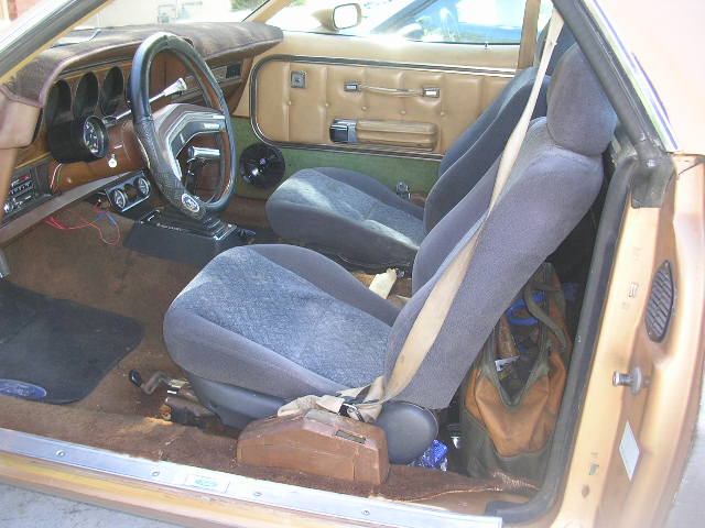 The Honda Civic seats.