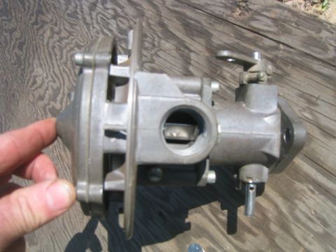 1973 Ford F-100 - Close-up of an Impco 225 carburetor, a common part for older vehicles.
