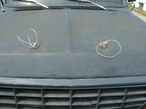 1978 Ford Bronco - home made hood pins
