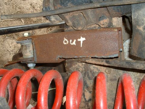 1978 Ford Bronco - home made trac-bar drop down bracket