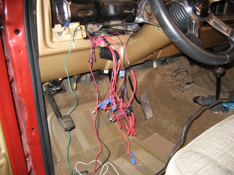 1979 Ford Bronco - Wiring up the new gauges