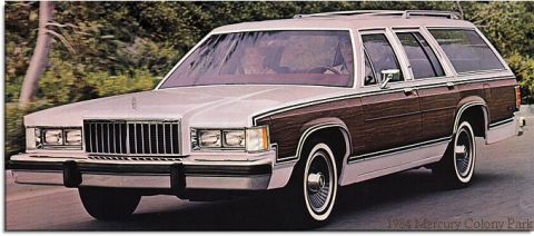 1982 Ford Crown Victoria LTD - 1984 Mercury Colony Park Thanks to http://www.mercuryarchive.com/