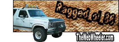 1986 Ford Bronco - This 1986 Ford Bronco is equipped with off-road lights and a custom front bumper.