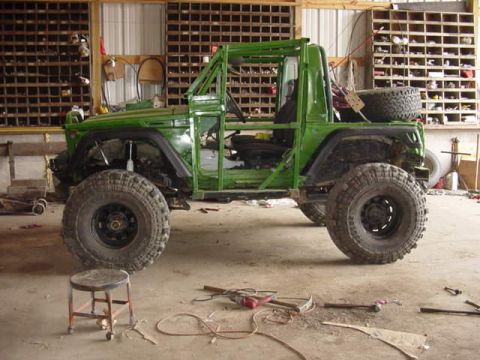 1992 Ford Bronco - rear TJ flares on front. still uncut...
